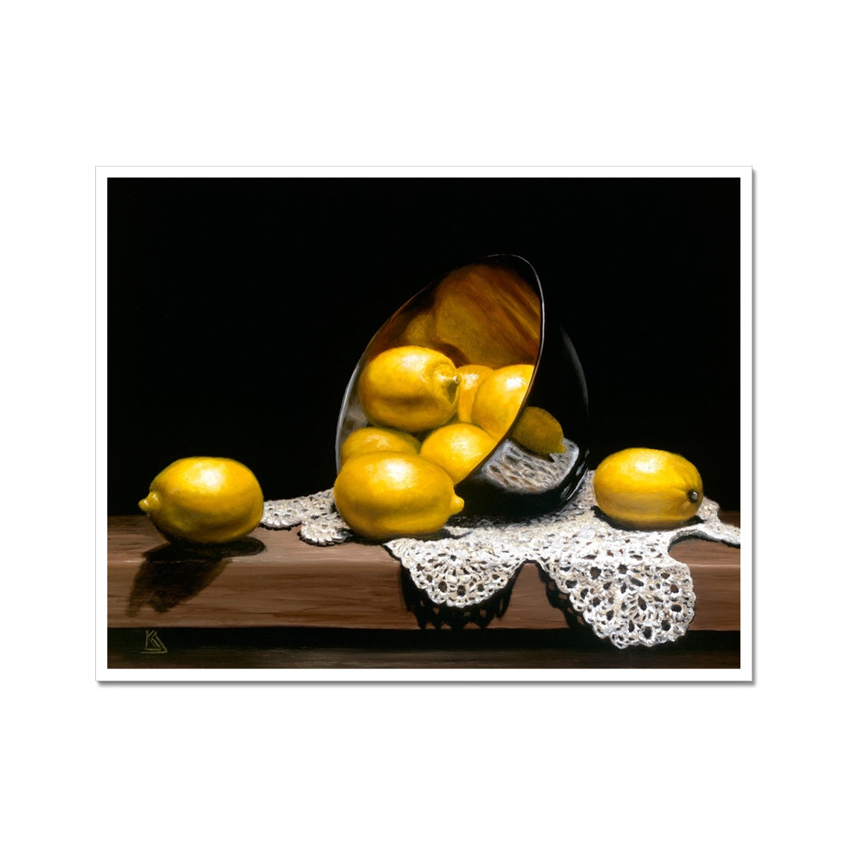 Lemon Bowl-Unframed/ Framed & Mounted Print