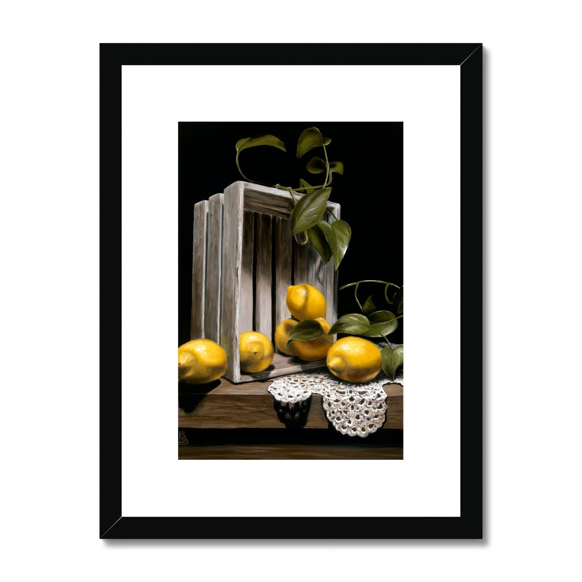 Lemon Crate Unframed/ Framed & Mounted Print