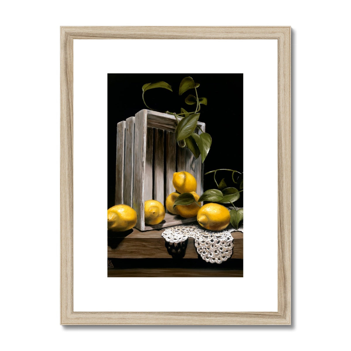 Lemon Crate Unframed/ Framed & Mounted Print