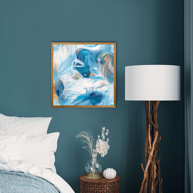 Expect The Unexpected, Original Abstract Blue Painting