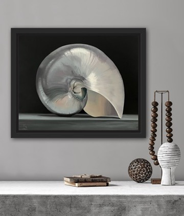 Nautilus, Original Still Life Oil Painting