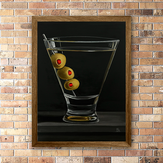 Shaken Not Stirred, Original Oil Painting