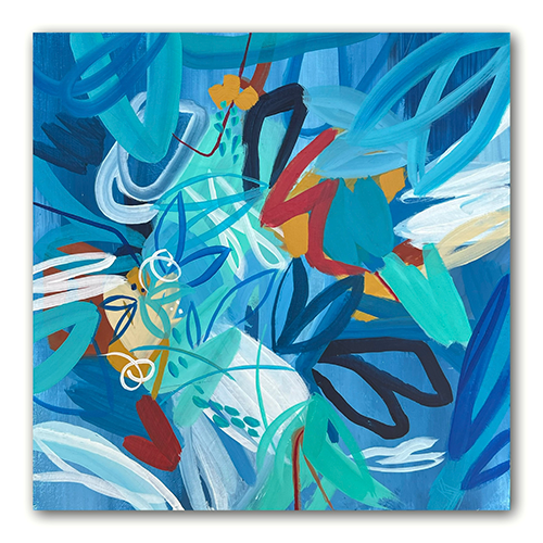 Tropical State of Mind, Abstract Tropical Painting