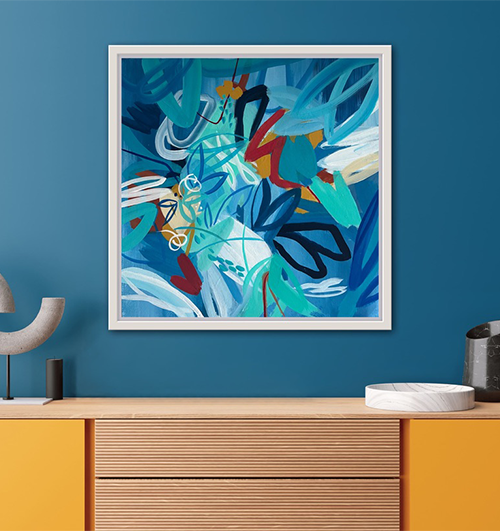 Tropical State of Mind, Abstract Tropical Painting