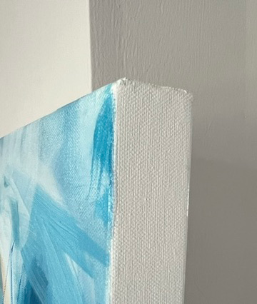 Expect The Unexpected, Original Abstract Blue Painting