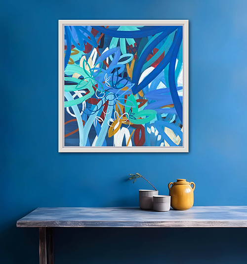 Go Wild, Original Abstract Tropical Painting