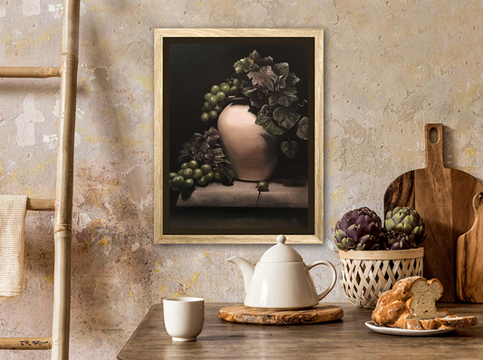 Grape Urn Fine Art Print