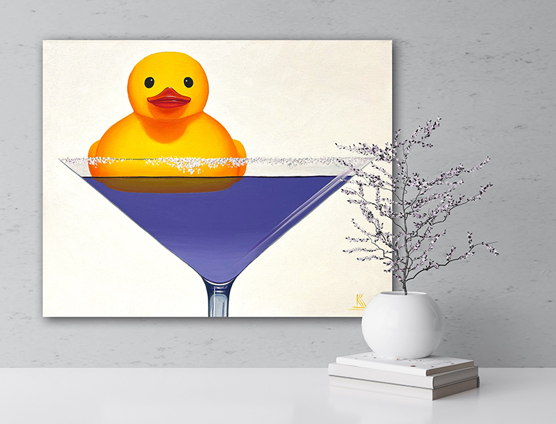 Purple Rain-Original Rubber Ducky Artwork-Print